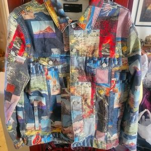 Asos Multi Scenary Denim Jacket